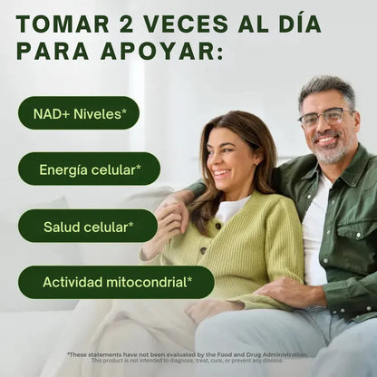 NAD+ Nicotinamide Riboside Resveratrol - Últimas Unidades 🔥