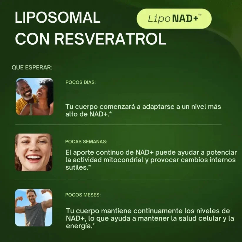 NAD+ Nicotinamide Riboside Resveratrol - Últimas Unidades 🔥